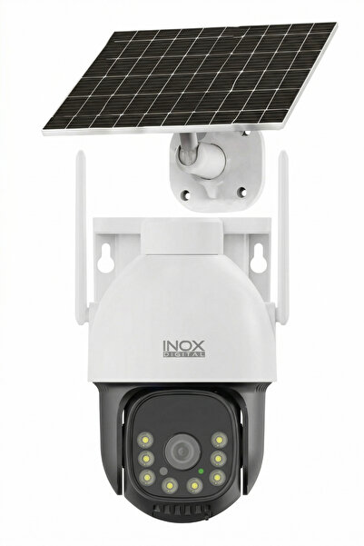 inoxdigital INOX-X21 4G eSIM Solar Güvenlik Kamerası – Black Light Full Color...
