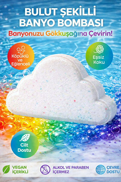 BENEFICO GÖKKUŞAĞI BULUT KÖPÜK BANYO TOPU