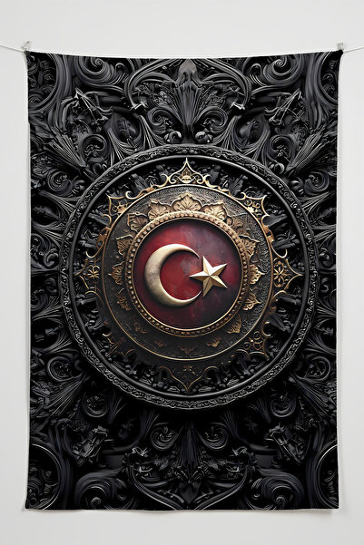 Charmbi Κάλυμμα τοίχου με θέμα το Anime Flag Tuğra – Υπερμεγέθης ταπετσαρία δ...