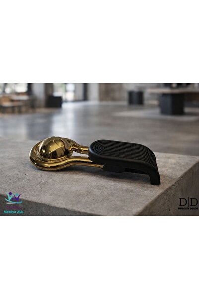 DEMONTE DECOR ALVİS DOLAP,ÇEKMECE,MOBİLYA KULBU (ADET FİYATI) SİYAH-ALTIN