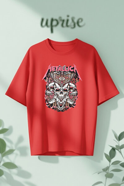 Vordevia Tricou oversize din bumbac cu imprimeu Metallica