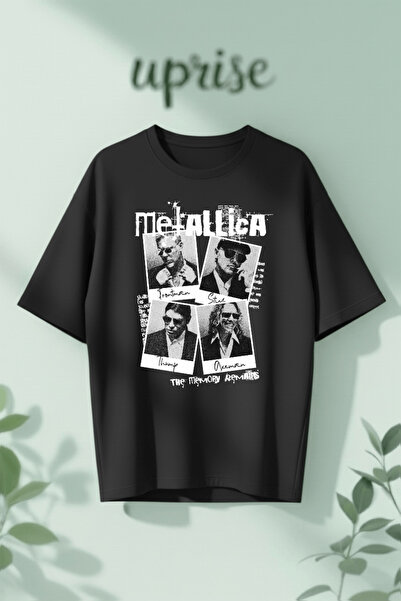 Vordevia Μπλουζάκι Oversize από βαμβάκι με στάμπα Metallica