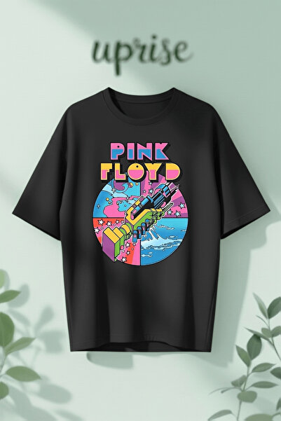 Vordevia Tricou oversize din bumbac cu imprimeu Pink Floyd