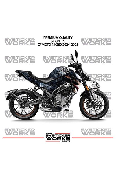 ARONA CFMOTO 250NK Kaplama Sticker Venom Design Motor Kaplama Modeli Hazır Ki...