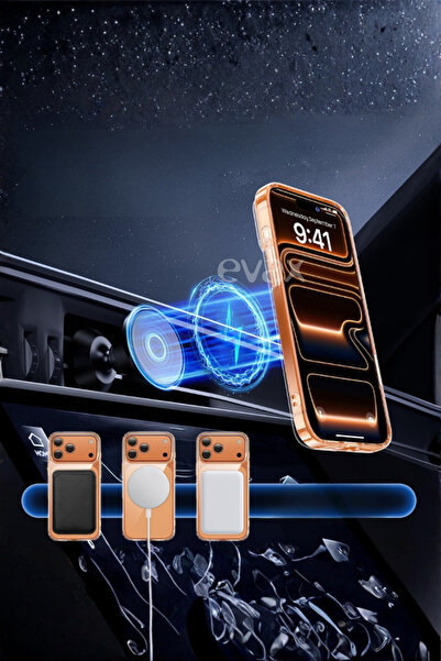 Evax [3'ü 1 Arada] iPhone 17 Pro Max Uyumlu 1 MagSafe Kılıf + 1 Ekran Koruyucu + 1 Kamera Lens Koruyucu