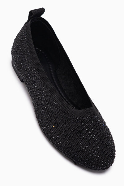 Limoya Rena Black Stone pletena odjeća balerina