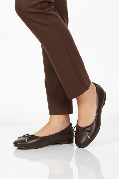 Aspor Brown Women's Ballerinas