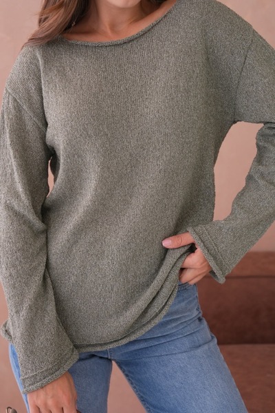 Arbucky Women's Boat Neck Basic Knitwear Sweater