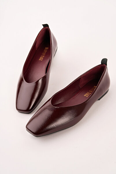 Madam Tarz JBR-TRZ Flat Leather Ballerinas με ίσια σόλα