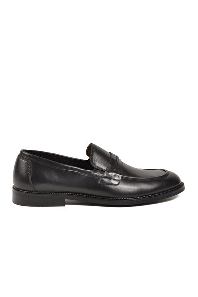 Aspor Black Genuine Leather Men's Classic Shoes