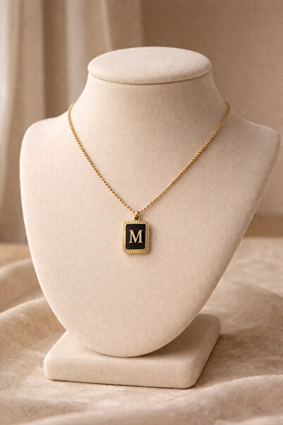 Merze Atelier M HARF ÇELIK KOLYE