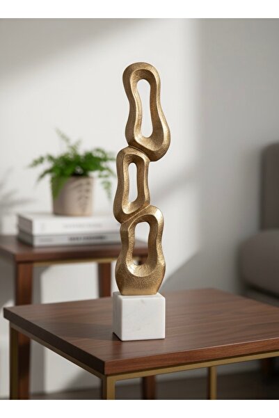 PINALE ART Lüks Dekoratif Metal Aksesuar 10x7x45 cm