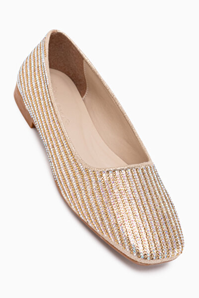 Limoya Josie Gold Stone Women's Ballerinas