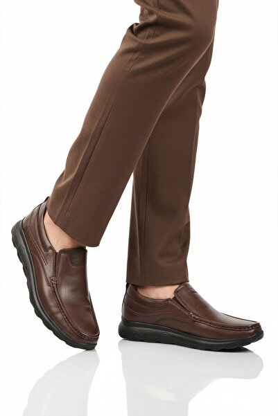 Aspor Brown Genuine Leather Men's Casual Shoes