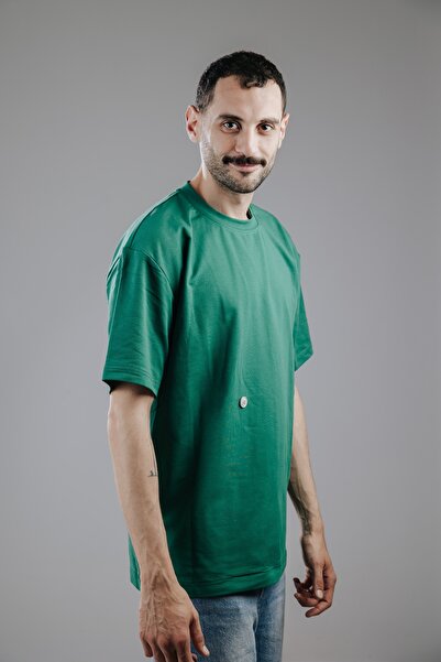 Snugface تيشيرت رجالي كبير الحجم من ذا بونتون، أخضر، SF15-6GRN، مقاس-L