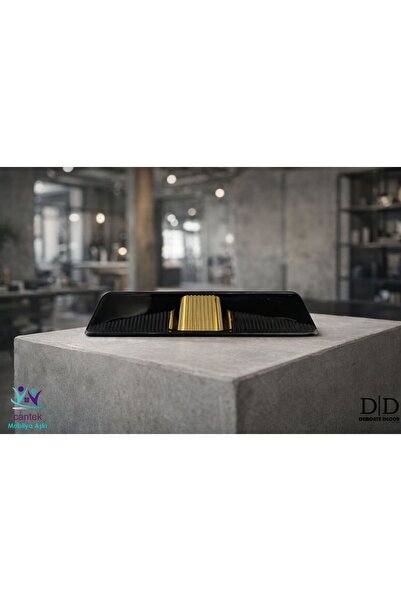 DEMONTE DECOR V DOLAP,ÇEKMECE,MOBİLYA KULBU (ADET FİYATI) SİYAH ALTIN