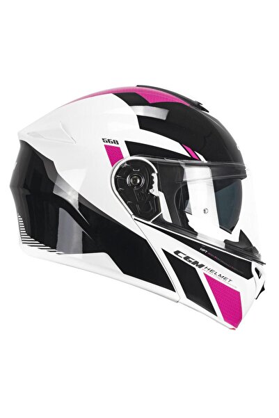 CGM 568S BER SPORT Çene Açılır Kask Siyah/Fuşya-XL