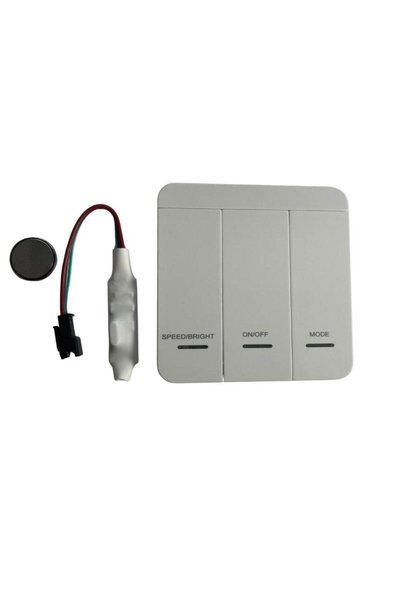 DORA LED Anahtarlı Duvar Tipi Tek Renk Pixel Şerit Kontrol Devresi 12-24 Volt