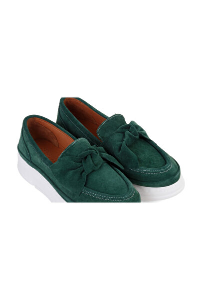 ANNASIA SHOES Mocasini SOFIA - piele naturală verde