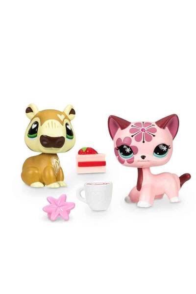Littlest Pet Shop Minişler 2’li Figür Seti S4 - 269&amp;270 Kapibara Ve Shorthair Kedi