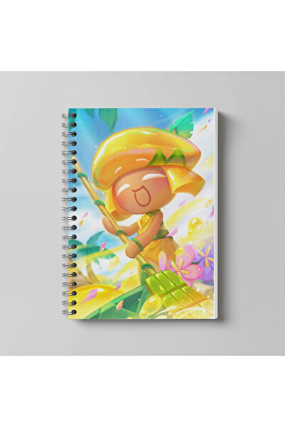 nihonwosekai Caiet Anime Cookie Run, format A4, 60 de coli, fără linii, cu im...