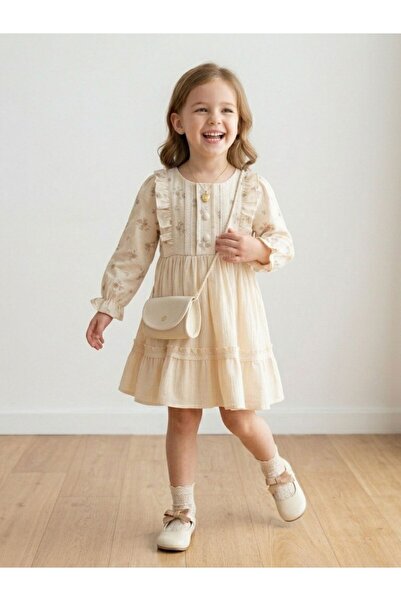 Cherrys Bebek Βαμβακερό φόρεμα με σχέδιο τριαντάφυλλα