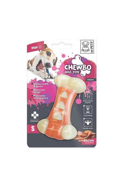 M-PETS Chewbo Tribone Dental Et Flavored Dog Toy Small