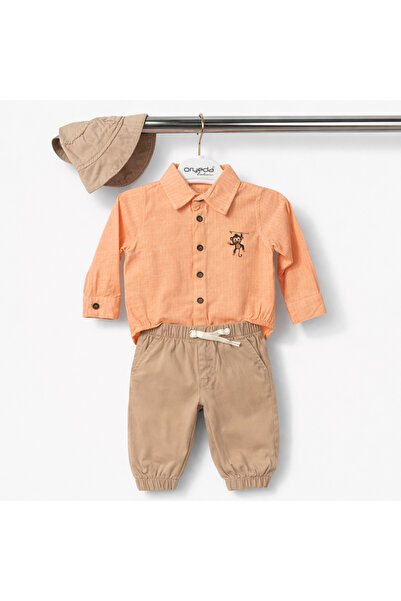 Bebelul Elegant baby set: shirt, bodysuit, pants, and hat by Oryeda