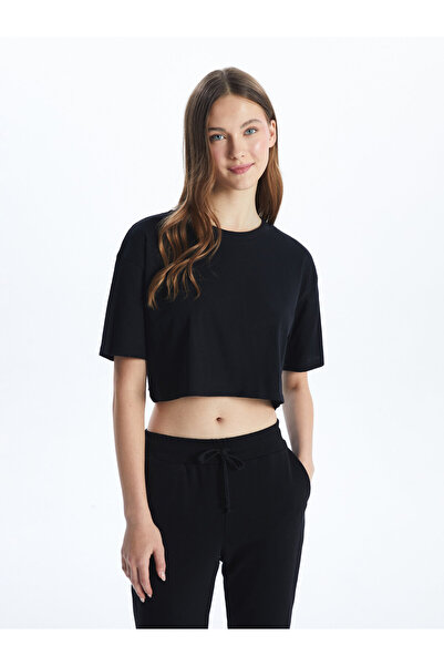 LC Waikiki Crop Top pentru damă cu gât crew