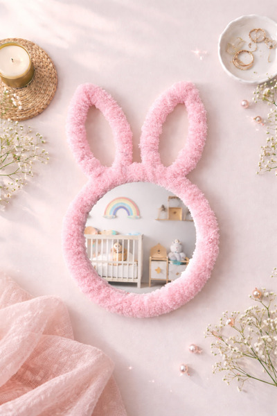 Ebrulii home design Tavşan kulak ayna çocuk odası ayna