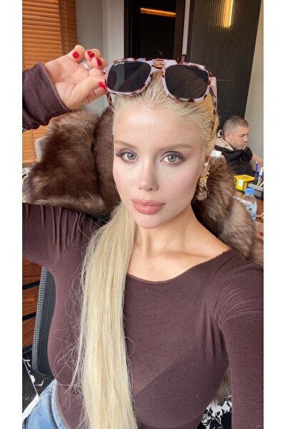 BERNİS YAĞCIOĞLU KAHVE BEJ LEOPAR MARKA MODEL YÜKSEK KALİTE GÖZLÜK