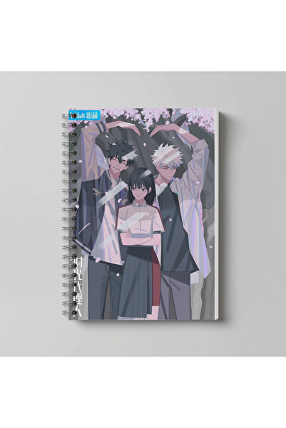 nihonwosekai Link Click Anime Defter A4 Boy 60 Yaprak Çizgisiz Karakter Baskılı