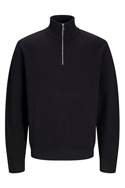 Jack & Jones Ανδρικό πλεκτό πουλόβερ με μισό φερμουάρ - Milano