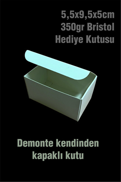 Örün Matbaa 20 Adet 5,5x9,5x5cm Beyaz Hediyelik Kutu Kartvizit'e Yılbaşı'na Sevgiliye Obje Kutusu Demonte