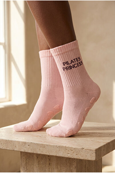 Katia&Bony Γυναικείες κάλτσες Pilates Soket ροζ