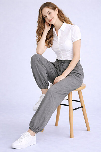 WE&ME Balloon Fit Semi-Elastic Waist Trousers
