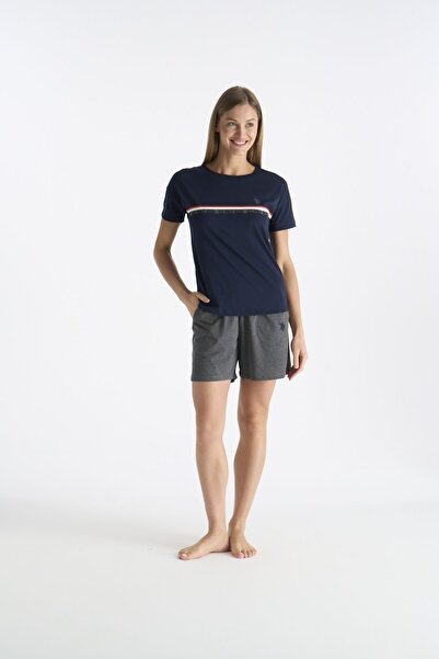 U.S. Polo Assn. 20194 Γυναικείο σετ σορτς με κοντό μανίκι και στρογγυλή λαιμό...