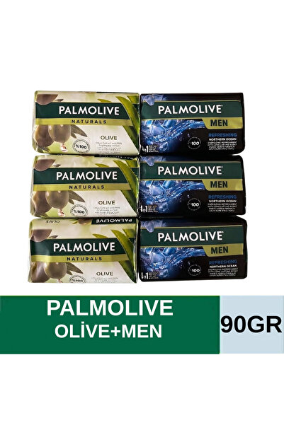 Palmolive POLMOLİVE NATURALS OLİVE + MEN REFRESHİNG EL VE VÜÇUT SABUNU 90GR (...