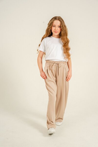 Mışıl Kids Μπροστινά πλισέ, με απαλή υφή - Ύφασμα Comfort, Παντελόνι φόρμας γ...
