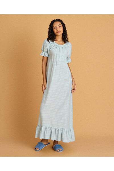 REDTAG Women Blue Mama Nightgown
