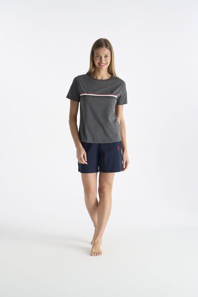 U.S. Polo Assn. 20194 Γυναικείο σετ σορτς με κοντό μανίκι και στρογγυλή λαιμό...