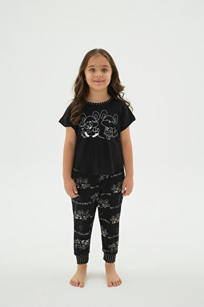 ZEYZEY 70001 Girls' Printed Pajama Set