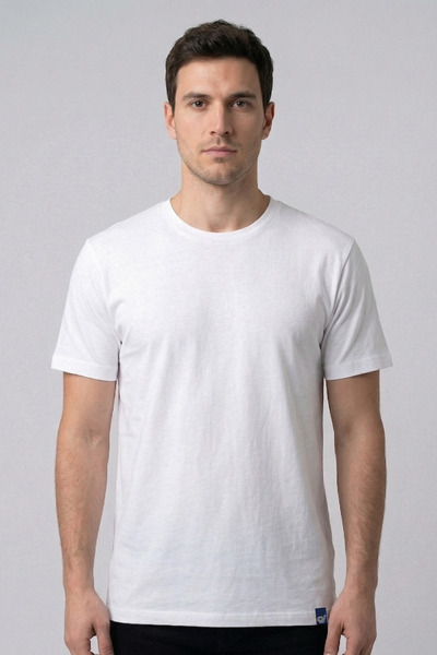 Özel Tasarımlı Beyaz T-Shirt - Baskılı Beyaz T-Shirt