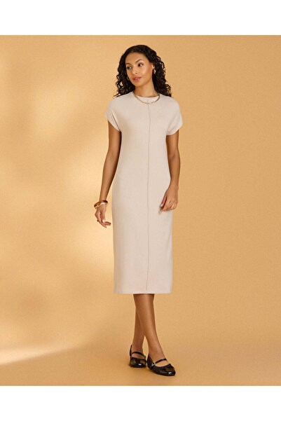 REDTAG Women Cream Maxi Dress