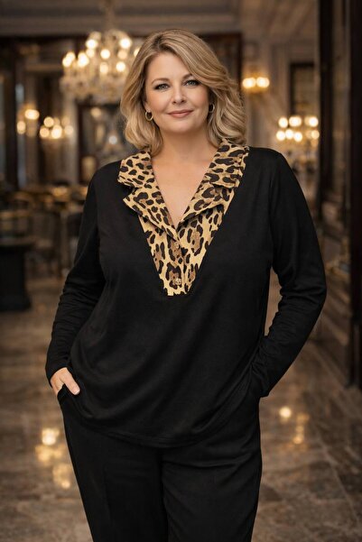 TUSSE Κομψό γυναικείο πουκάμισο με γιακά κλασικής εφαρμογής και κουμπιά, μπλο...