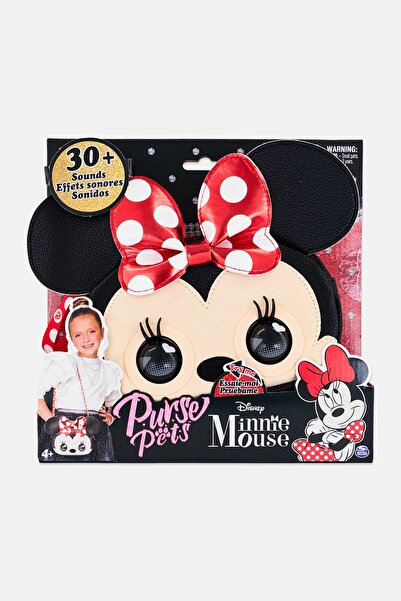 Purse Pets Disney Minnie Mouse Shoulder Bag With Sounds, Black