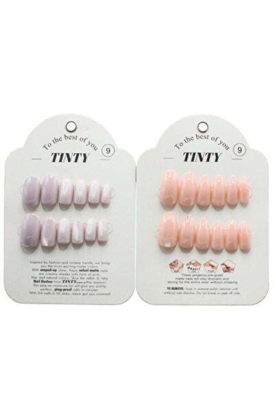 Tinty Tinetti Adhesive Artificial Nails 24 Pieces |   Number 9