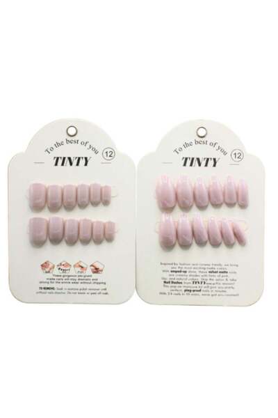 Tinty Tinetti Adhesive Artificial Nails 24 Pieces |   Number 12