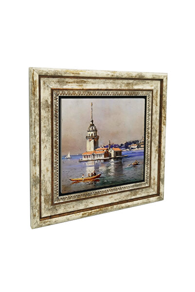 Sadrazam Εκτύπωση σε πέτρα με θέμα το Πύργο των Κοριτσιών 25X25KRT-17