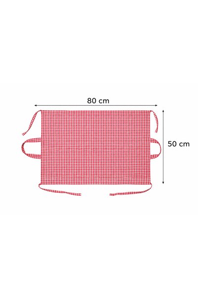YUVOL Adjustable Lace-Up Picnic Borcam Carrying Bag, Double Layer Red Gingham 50X80Cm